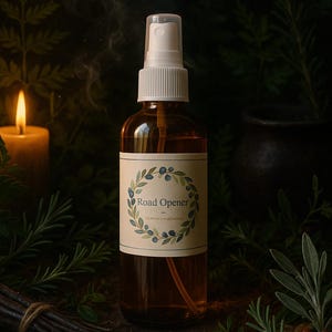 Road Opener Spray – Aura Cleansing | Energy Clearing Mist | Open Paths & Remove Blockages | Spiritual Smudge Spray – 4 oz
