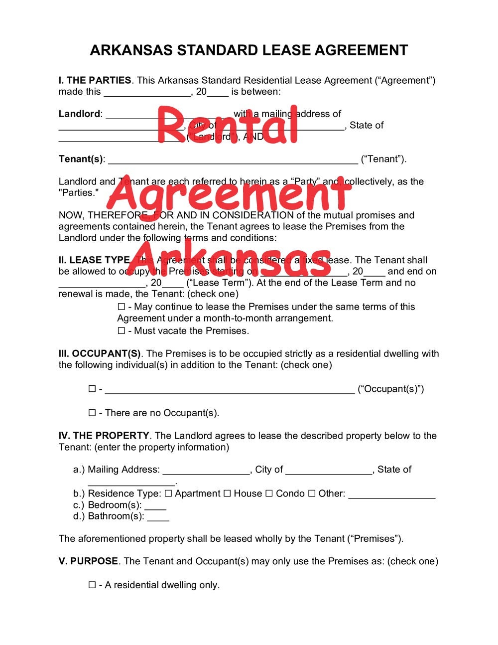 rental-lease-agreement-arkansas-standard-form-pdf-299-22-kb-11-pages-etsy for Free Printable Alabama Lease Agreement Pdf Rental Lease Agreement Arkansas Standard Form PDF 299.22 Kb (11 Pages) - Etsy for Free Printable Alabama Lease Agreement Pdf