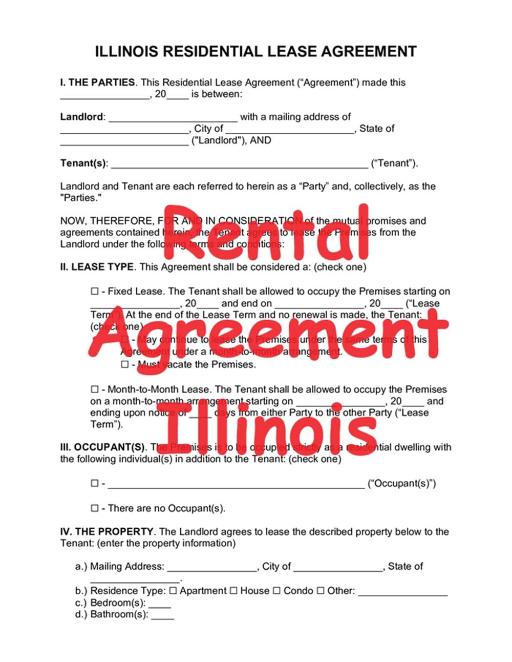 Rental Lease Agreement Illinois Standard Form PDF 290.48 Kb (11 Pages) - Etsy rental-lease-agreement-illinois-standard-form-pdf-290-48-kb-11-pages-etsy