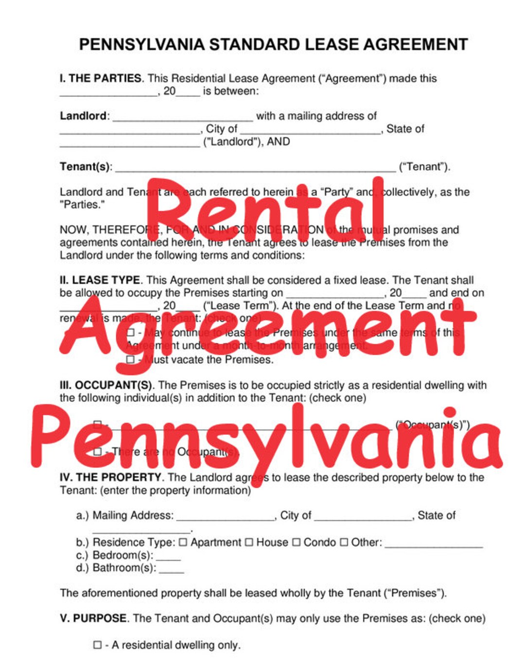 rental-lease-agreement-pennsylvania-standard-form-pdf-308-88-kb-etsy for Free Printable Lease Agreement Pa Rental Lease Agreement Pennsylvania Standard Form PDF 308.88 Kb - Etsy for Free Printable Lease Agreement Pa