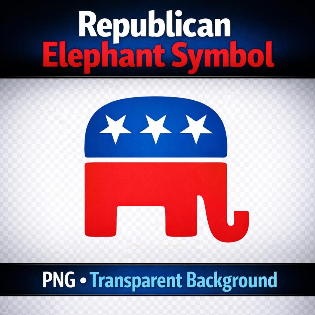 Republican R Symbol Republican Elephant Symbol PNG – Political Elephant Logo, Transparent ...