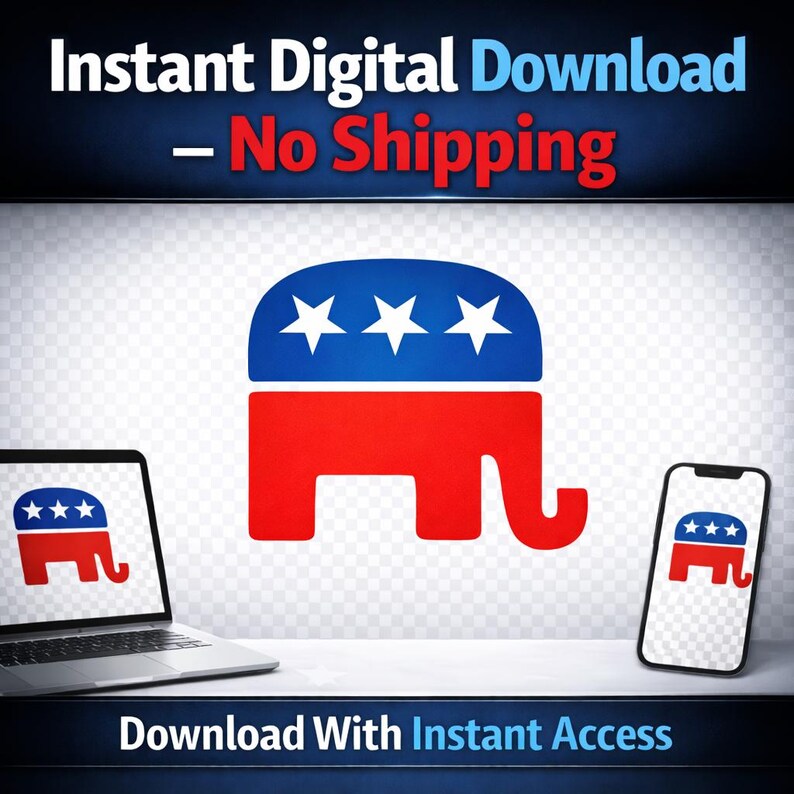 Repblican R Logo Republican Elephant Symbol PNG – Political Elephant Logo, Transparent ...