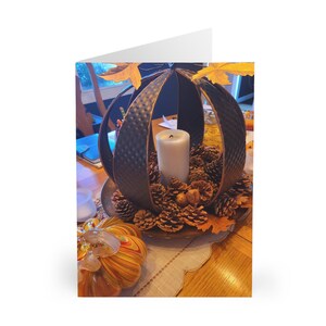 Gezellige herfstwenskaartenset | Herfstviering, Thanksgiving-wensen, Handgemaakte kaarten, Op de natuur geïnspireerd, Herfstdecor