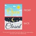 Printable Open and Closed Signs Set for Business. A4, A5, Letter Paper ...
