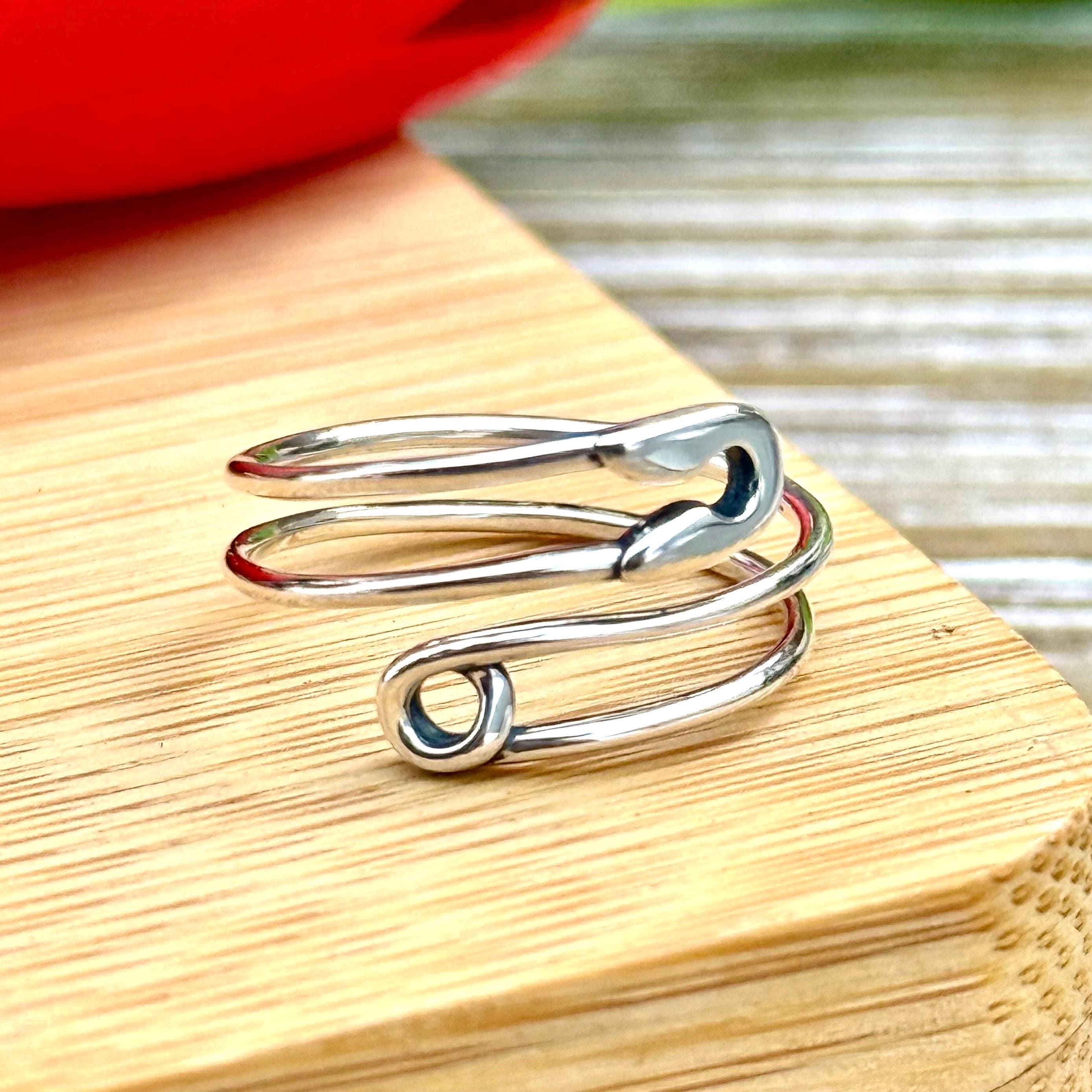safety pin iron earrings safe