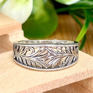 Sterling Silver 925 Vine Leaf Plants Ring, connection ring, growth ring, flower ring, nature garden, friendship, gift, woodland, plants
