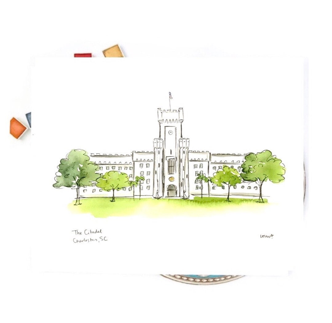 The Citadel, Charleston, South Carolina, Personalized Graduation Gift ...