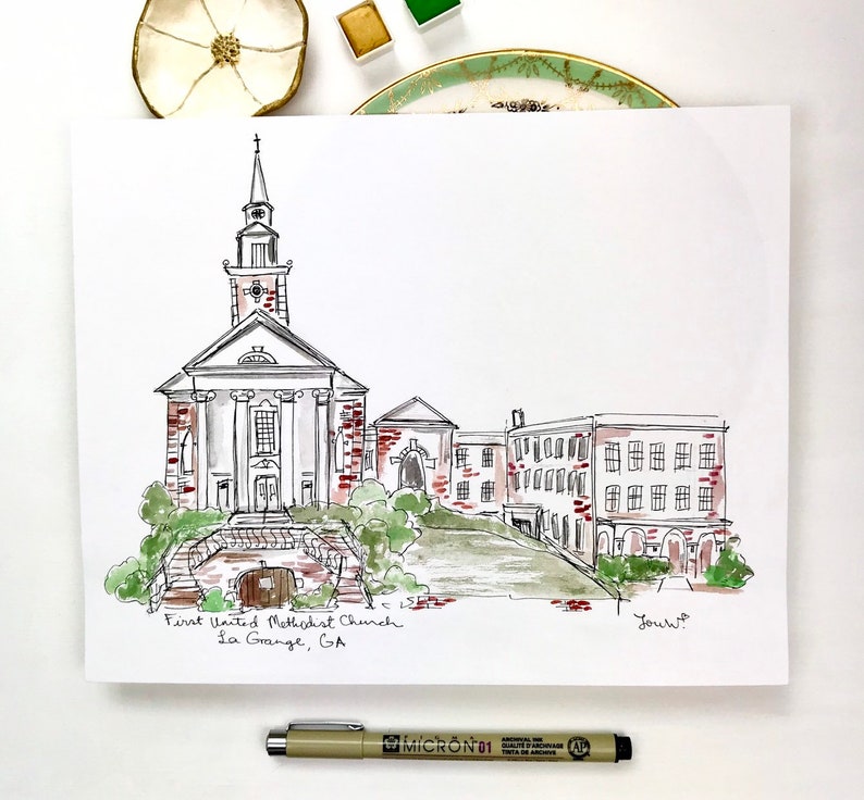Georgia Custom Gallery Wall Art First United Methodist Church LaGrange personalized wall decor