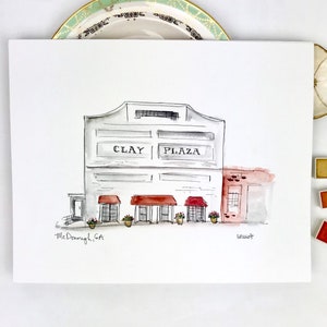 Personalized Gallery Wall Print, McDonough Georgia historic theater, Clay Plaza Aurora Mercantile McDonough square downtown southern Georgia