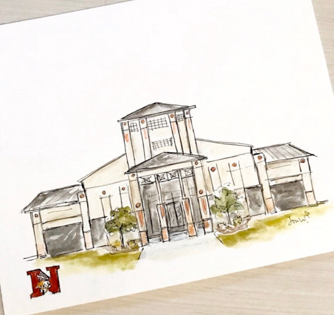 Northgate High School Newnan Landmark Archival Etsy