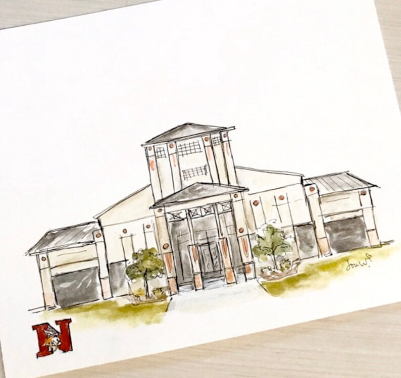 Northgate High School Newnan Landmark Archival Etsy