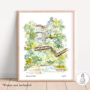 Amicalola Falls, Dawsonville, North Georgia Art, 8x10 or 11x14 gallery wall print