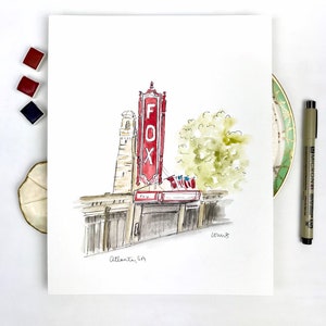 The Fox Theater Atlanta Illustration Atlanta Georgia Fox Theater the