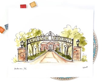 Anderson University Campus Art, 8x10 or 11x14 print