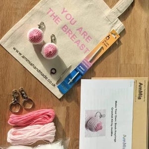 Crochet Kit Make your own you are the breast keyring