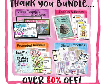 AMAZING THANK YOU Bundle of Classes, Kits, Zines & Embellishments by Jennibellie