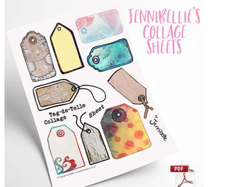 Feuille de collage numérique Tag-de-Telle par Jennibellie