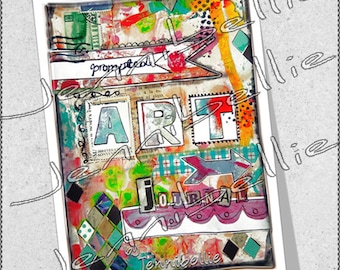 Prompted Art Journal by Jennibellie (Printable Version)