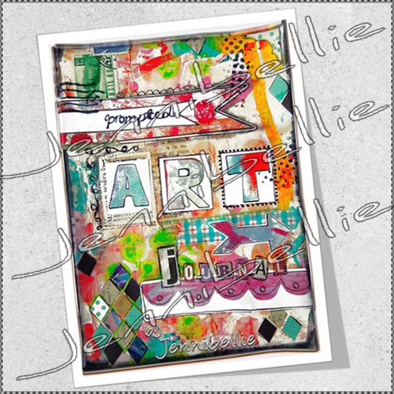 Prompted Art Journal by Jennibellie Printable Version image 1