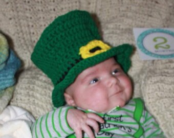 Little Baby Leprechaun Hat PDF Crochet Pattern 358