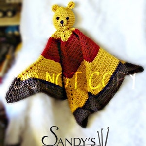 Bear Toy Blankie Crochet Pattern PDF 574 image 1