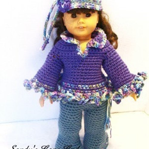 That 70s Look Crochet Pattern for 18inch Doll Pdf 383 - Etsy