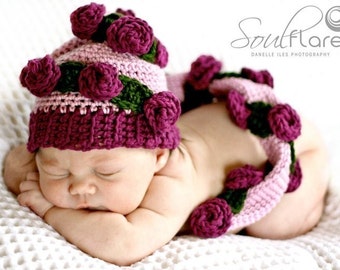 Adorable Woodland Long Tail Elf Hat Crochet Pattern PDF 191 Great Photo Prop