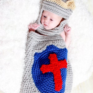 Little Prince Charming Cocoon and Helmet Crochet Pattern pdf 651 permission to sell what you make image 2