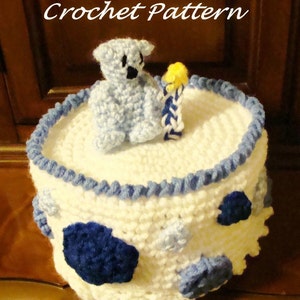 Baby 1st Birthday Hat Crochet Pattern pd493 image 1