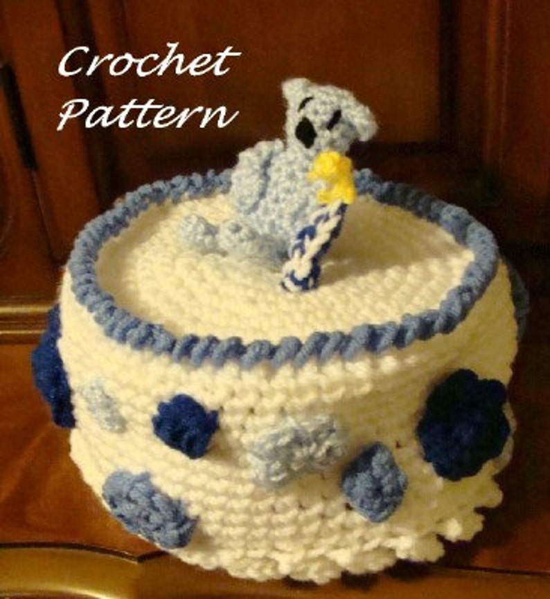 Baby 1st Birthday Hat Crochet Pattern pd493 image 3
