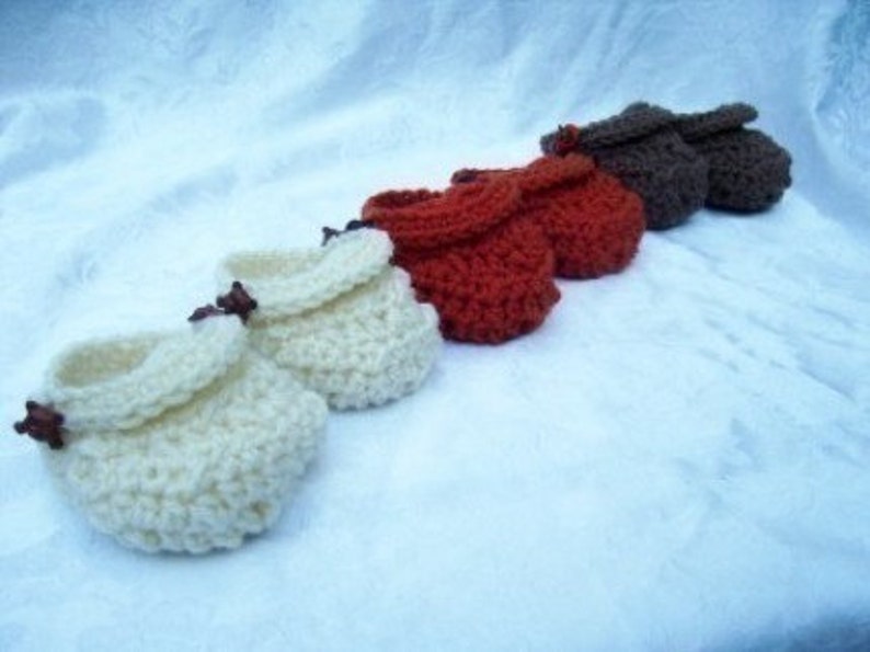 Mock Baby Sandal Booties PDF crochet pattern 287 instructional video included image 4