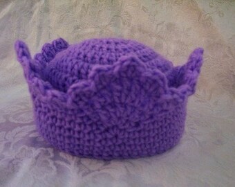 Prince or Princess Crown Hats Crochet Pattern for Babies to Adults PDF 173 Instructional Video Included