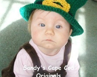 Toddler Leprechaun Hat Crochet Pattern PDF 379 Size 12months to 2T