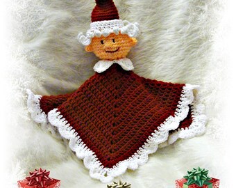 Baby Crochet,Crochet Baby,Crochet Pattern, Crochet Lovie,Crochet Blankie,Mrs Clause Lovie,Crochet Baby Lovie, Crochet Pattern PDF 636