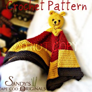 Bear Toy Blankie Crochet Pattern PDF 574 image 2