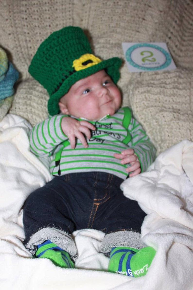 Little Baby Leprechaun Hat PDF Crochet Pattern 358 Etsy