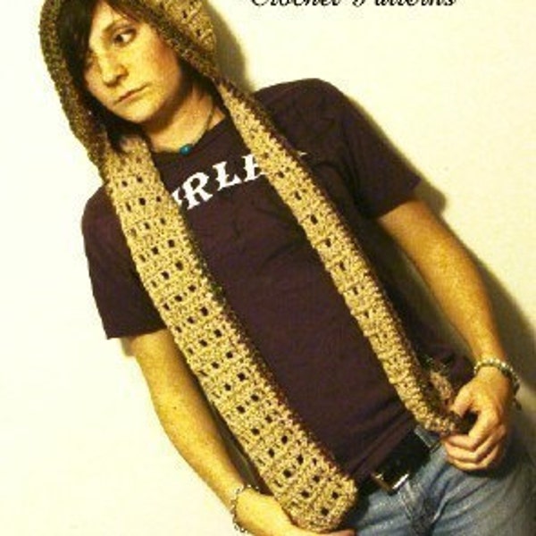 Scoodie Crochet Pattern 248 PDF scarf hoodie