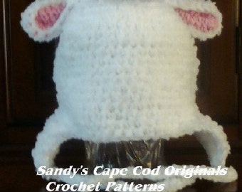 Sweet Lambie Pie Earflap Hats Crochet Patterns PDF Infants to Adults 132