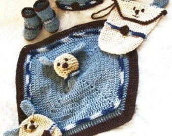 Baby Shower Gift Set to Crochet Pattern PDF 408