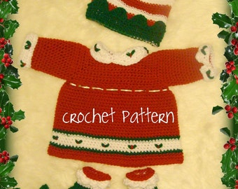 Crochet Elf Dress,Hat,Elf Slippers Crochet Digital Pattern pdf506