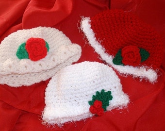 Christmas Beanies Crochet Pattern PDF 249