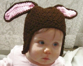 Bunny Hat Crochet Pattern PDF 441