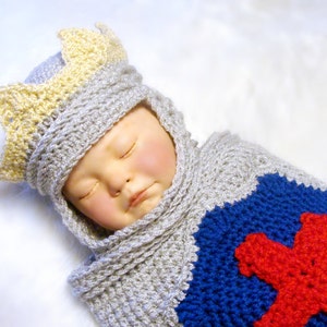 Little Prince Charming Cocoon and Helmet Crochet Pattern pdf 651 permission to sell what you make image 5