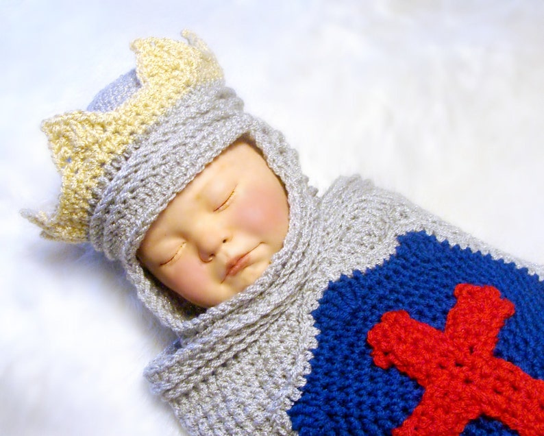 Little Prince Charming Cocoon and Helmet Crochet Pattern pdf 651 permission to sell what you make image 5