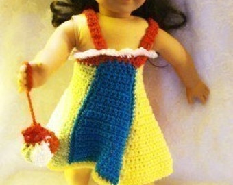 Beach Crochet Pattern for 18inch doll  PDF 159