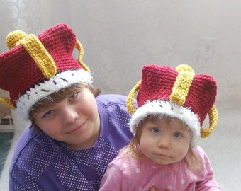 Crown Hat Crochet Pattern pdf531 Infants to Adults Sizes