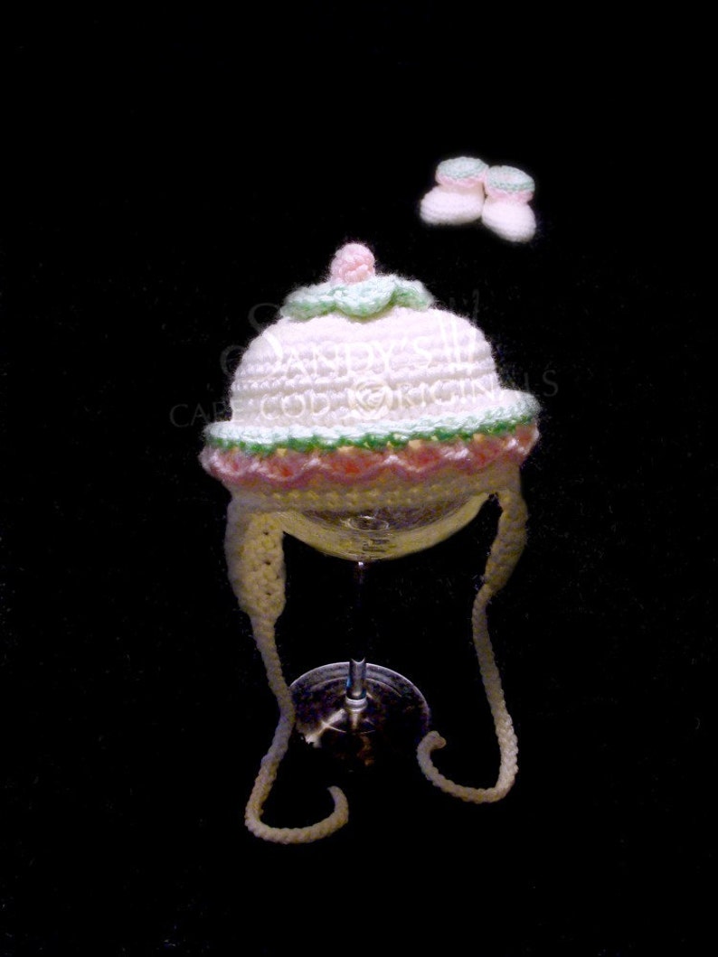 Fairy Maryjane Booties and Hat PDF 102A Crochet Pattern image 4