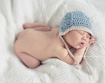 Organic Unisex Infant Pilot Hat Crochet Pattern PDF 236