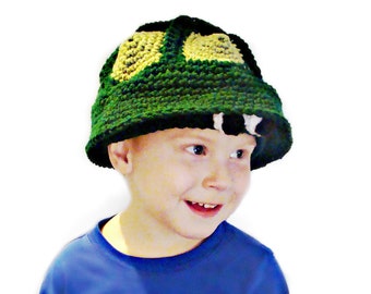 206 PDF Turtle Hat Crochet Pattern Infants to Adult sizes