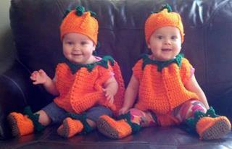 Crochet Baby Pumpkin Costume Digital Crochet Pattern pdf710 image 2